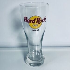 8 1/2 inch Hard Rock Cafe pilsner beer glass from Boston